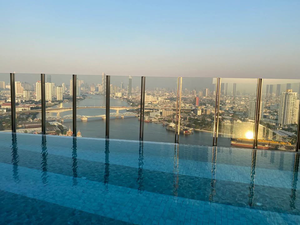 Rare River View Condo l วิวโค้งแม่น้ำ + Skyline กรุงเทพฯ l ส่วนกลางระดับ Luxury Hotel