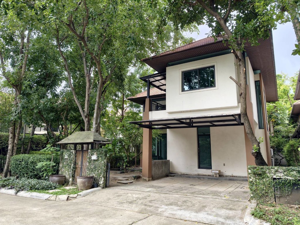 ขายบ้านเดี่ยว 2 ชั้น หมู่บ้านร่มไม้ชายคลอง ติดโรงเรียนรุ่งอรุณพุทธบูชา-พระราม2 เพียง 11.50 ล้านบาท