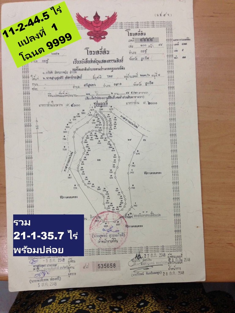 ขายที่ดินสร้างบ้าน 21.5 ไร่ ภูเก็ต กะทู้ ป่าตอง Prime Land for Sale 21.5 Rai in Phuket Kathu Distric