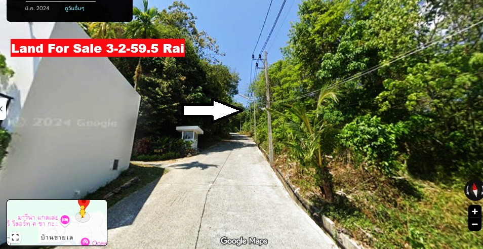ขายที่ดิน 3-2-59.5 ไร่ RAI ซีวิว SEAVIEW เจ้าของตัดใจขาย ป่าตอง ภูเก็ตPhuket Patong เนินเขา