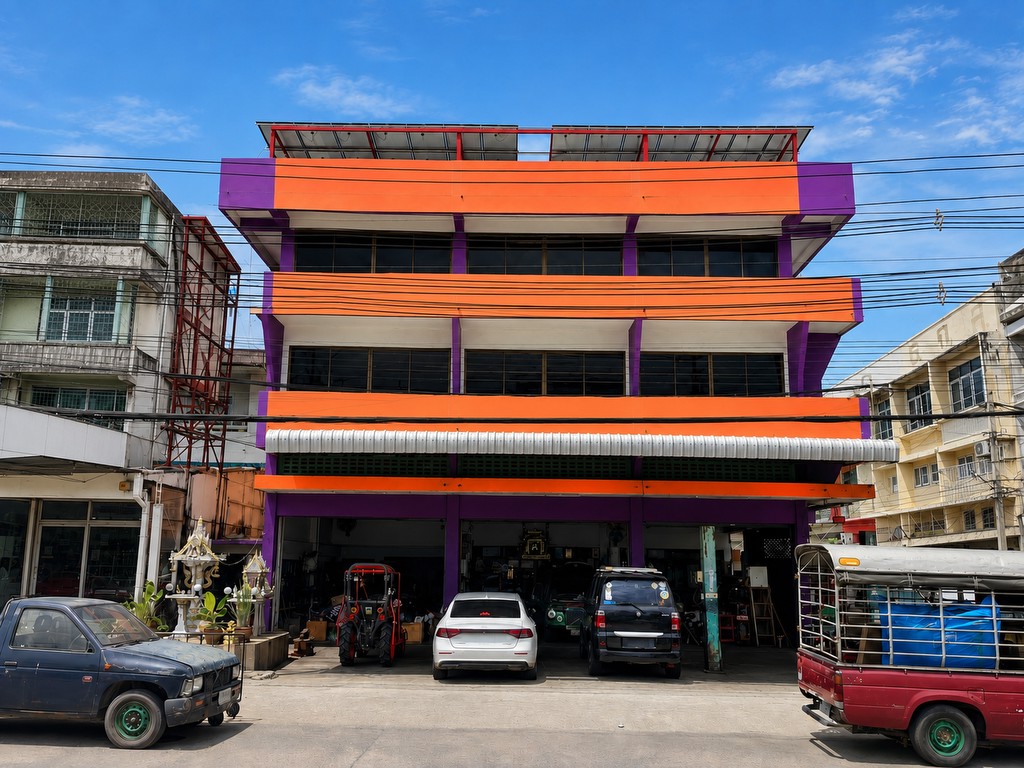 ขายหรือให้เช่า อาคารพาณิชย์สแตนด์อโลน 3 ชั้นครึ่ง 700 ตร.ม. ทำเลทองตรงข้าม รพ.ปทุมธานี HRE00929