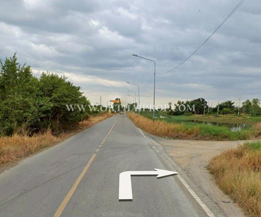 ที่ดิน คลอง14 ถนนรังสิต-นครนายก ใกล้ มศว. อ.องครักษ์ จ.นครนายก