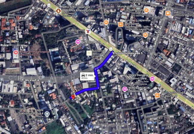 ขายที่ดิน ซอยสุขุมวิท 46 คลองเตย กรุงเทพมหานคร เนื้อที่ 208 ตร.ว. พร้อมสิ่งปลูกสร้าง