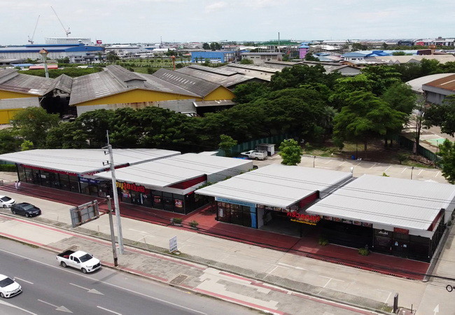 ขายที่ดิน ตรงข้ามเซ็นทรัลมหาชัย ติดถนนพระราม 2 เนื้อที่ 9-0-79.6 ไร่ พร้อมสิ่งปลูกสร้าง