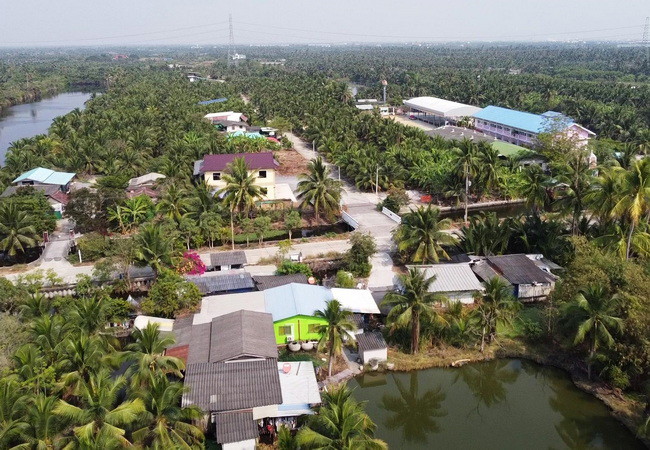 ขายที่ดิน 20 ไร่ ถนนบ้านแพ้ว ตำบลหลักสาม อำเภอบ้านแพ้ว สมุทรสาคร