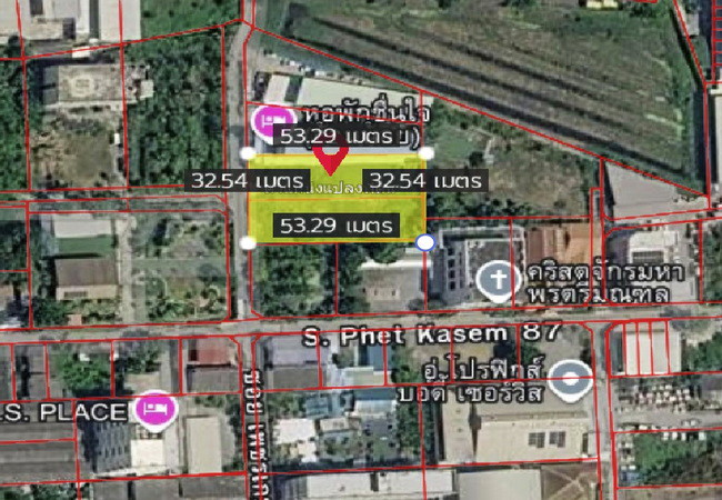 ขายที่ดิน 409 ตร.ว. ซอยเพชรเกษม 87 ถนนเพชรเกษม กระทุ่มแบน สมุทรสาคร