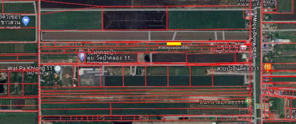 🚩ขายที่ดิน 1 ไร่ ซอยร่มเย็น ใกล้วัดป่าคลอง 11 หนองเสือ ปทุมธานี
