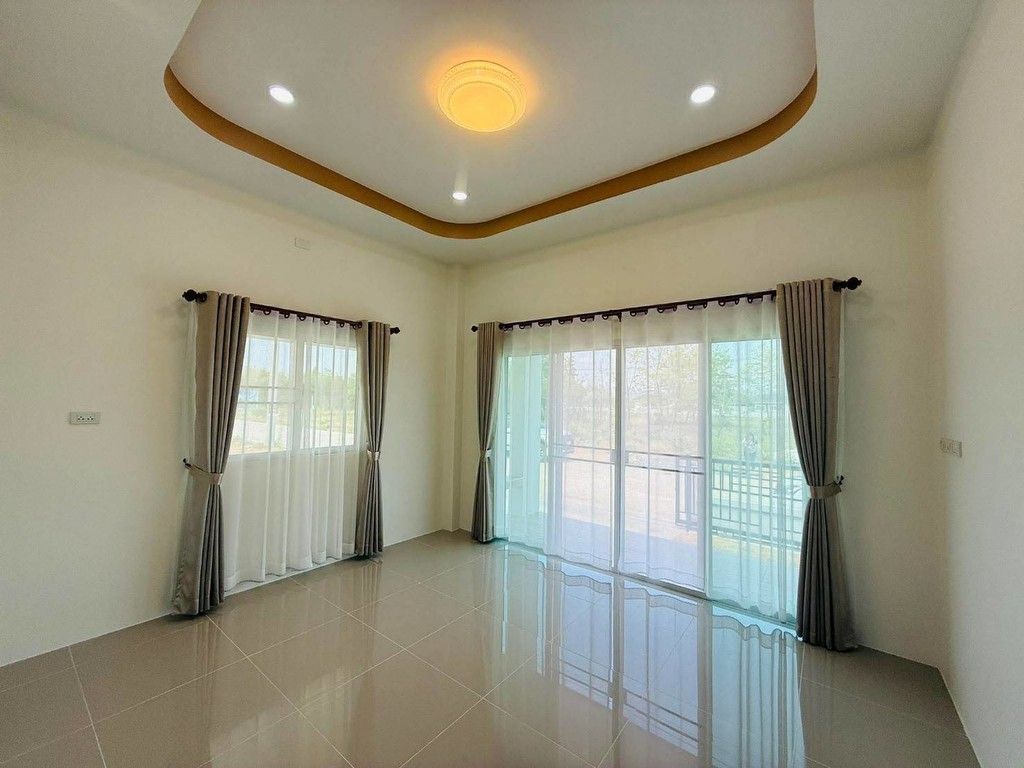 บ้านเดี่ยวชั้นเดียว สร้างใหม่ ทำเลทอง อ.เมือง จ.ลำพูน ใกล้นิคมสันป่าฝ้าย บิ๊กซี แม็คโครฯ
