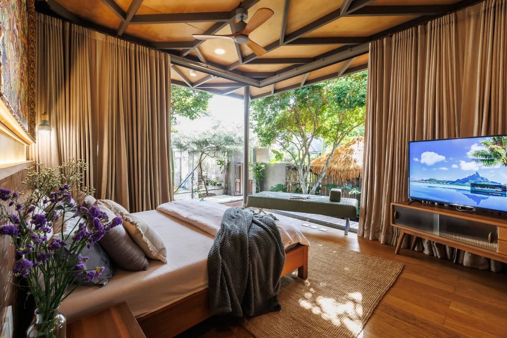 บ้านพร้อมที่ดิน 300 ตร.ว. สไตล์ Private Resort ทำเลทอง อ.เมือง นนทบุรี ใกล้  MRT ไทรม้า