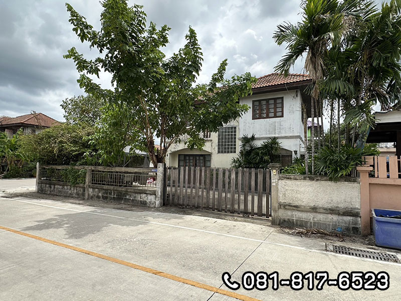 ขายบ้านพร้อมที่ดิน  หมู่บ้าน บ้านบัวทอง  ถนนเลียบคลองบางไผ่