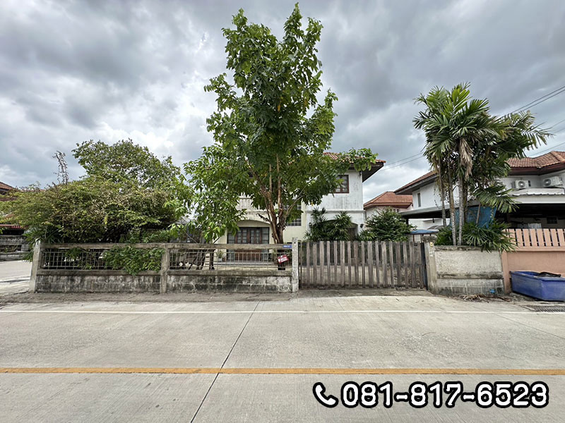 ขายบ้านพร้อมที่ดิน  หมู่บ้าน บ้านบัวทอง  ถนนเลียบคลองบางไผ่