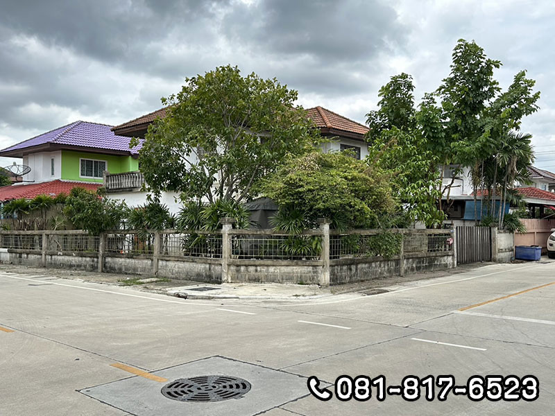 ขายบ้านพร้อมที่ดิน  หมู่บ้าน บ้านบัวทอง  ถนนเลียบคลองบางไผ่