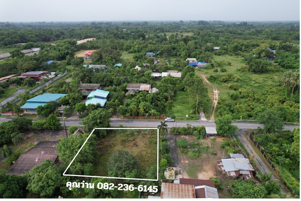 ขายที่ดิน 172 ตร.ว. มีโฉนด ติดถนนลาดยาง พื้นที่ชุมชน รูปที่ดินสี่เหลี่ยมจัตุรัส สวย