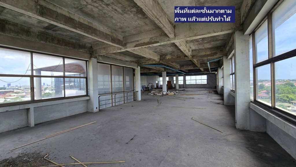 ขายอาคารสำนักงานขนาดใหญ่ยักษ์ 6-8 ชั้น ขนาดใหญ่พร้อมที่ดินอีก 420 ตรวา สวยติดถนนติวานนท์-ปากเกร็ด25