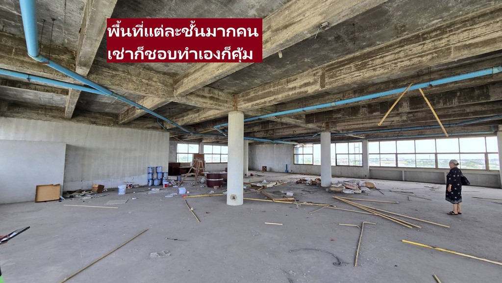 ขายอาคารสำนักงานขนาดใหญ่ยักษ์ 6-8 ชั้น ขนาดใหญ่พร้อมที่ดินอีก 420 ตรวา สวยติดถนนติวานนท์-ปากเกร็ด25