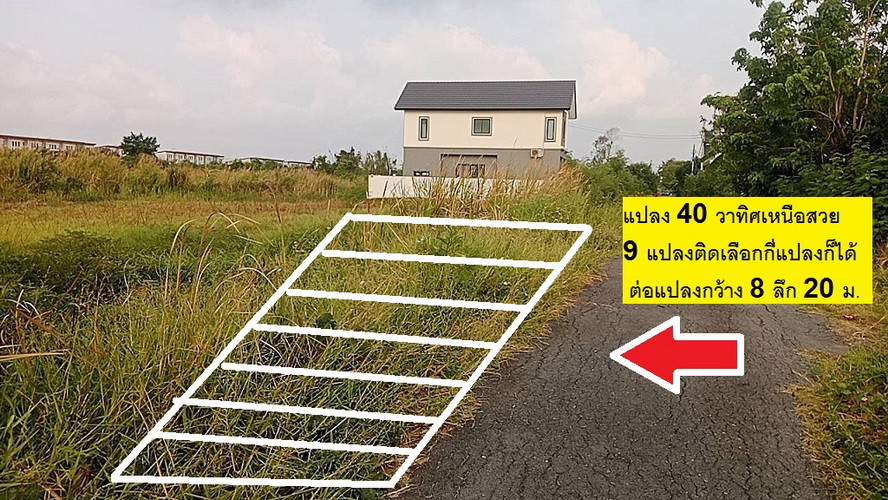 ขายที่ดินจัดสรร พหลโยธิน 54/1 แยก8-4-3 หรือเข้าสายไหม 6 แปลงจัดสรรพิเศษ 40 ตารางวา ไม่ถึงล้าน 9.6 แส
