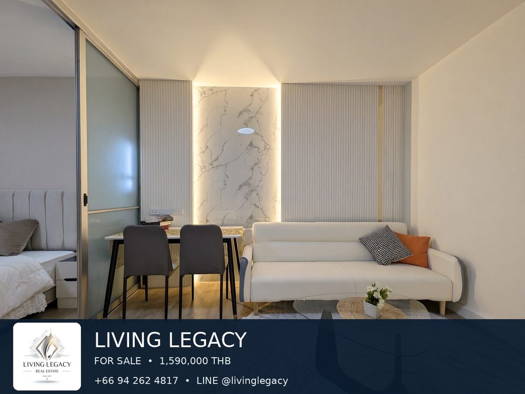 ขาย D Condo Onnut–Rama 9 ห้อง 1 ห้องนอน 29 ตร.ม. อาคาร A