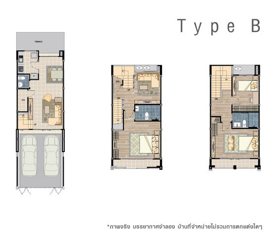 P831 ให้เช่าทาวน์โฮม 3 ชั้น โครงการ บ้านกลางเมือง เอสเซ้นส์ พระราม 9-ลาดพร้าว Baan Klang Muang S-Sen